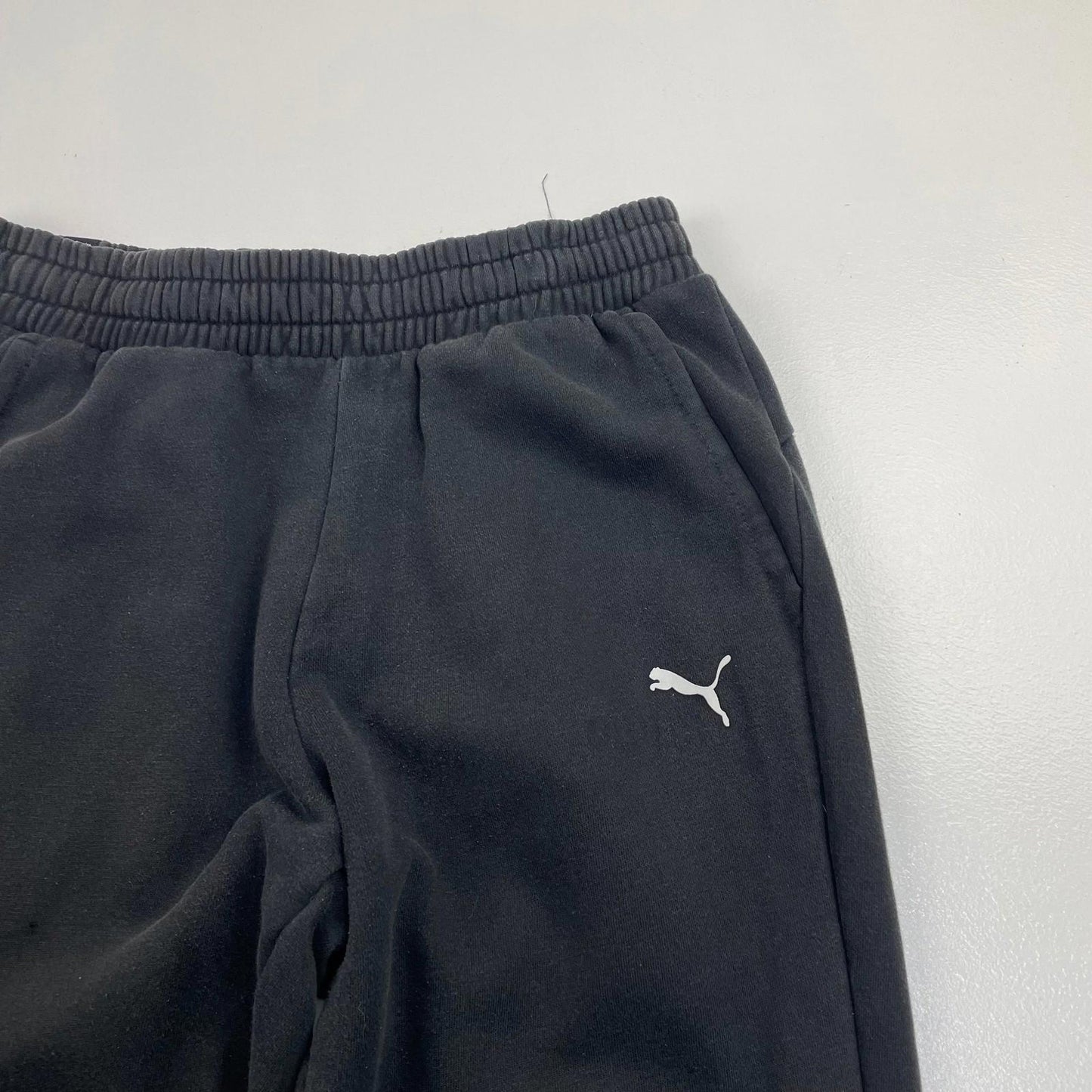 Puma Sweatpants Jogger Elastic Waist Black Mens Small