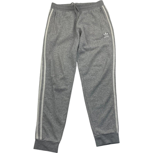 Adidas Jogger Sweatpants Side Stripe Logo Grey Mens L