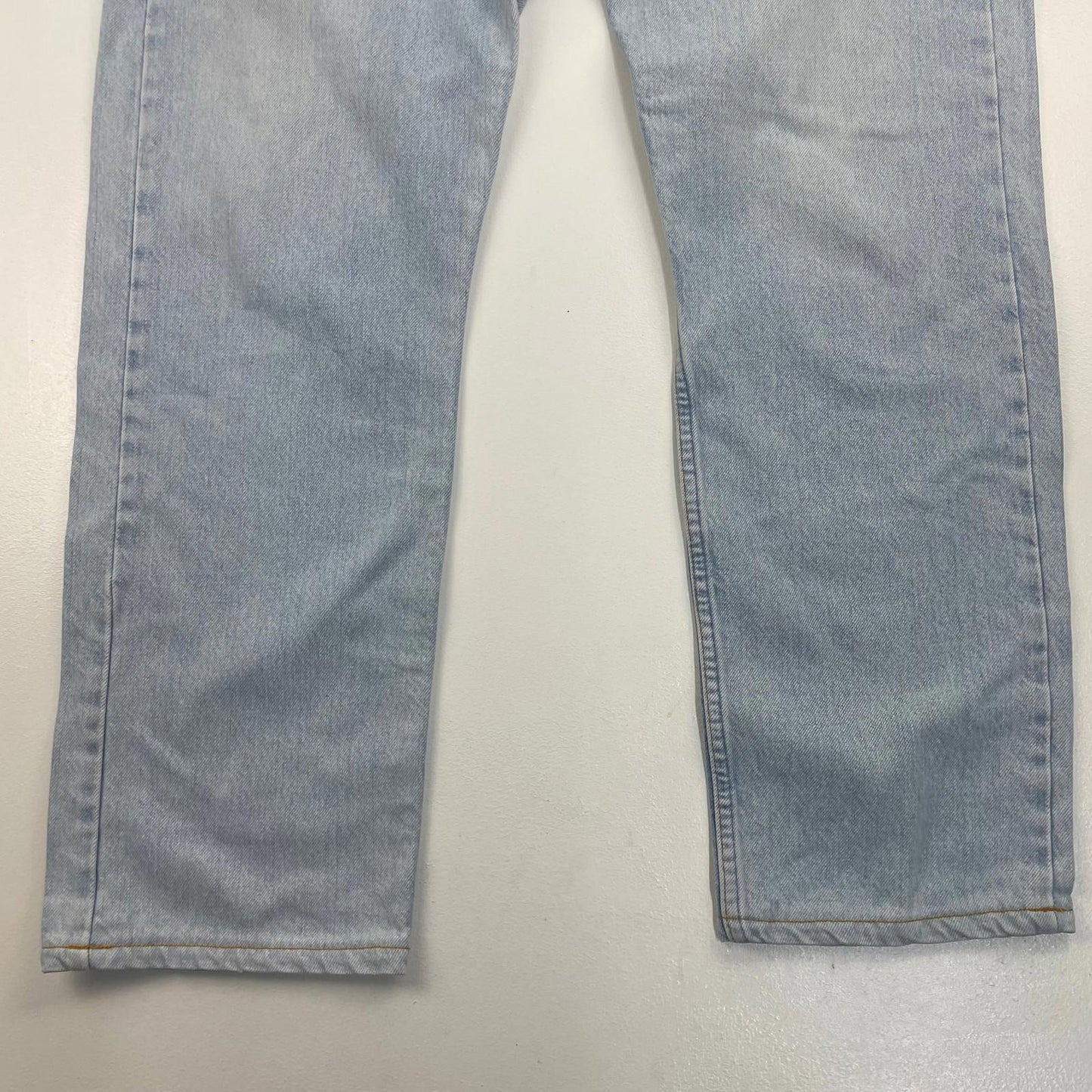 Levi's Original Fit Straight Leg Jeans Light Wash Denim Blue Mens W34 L32