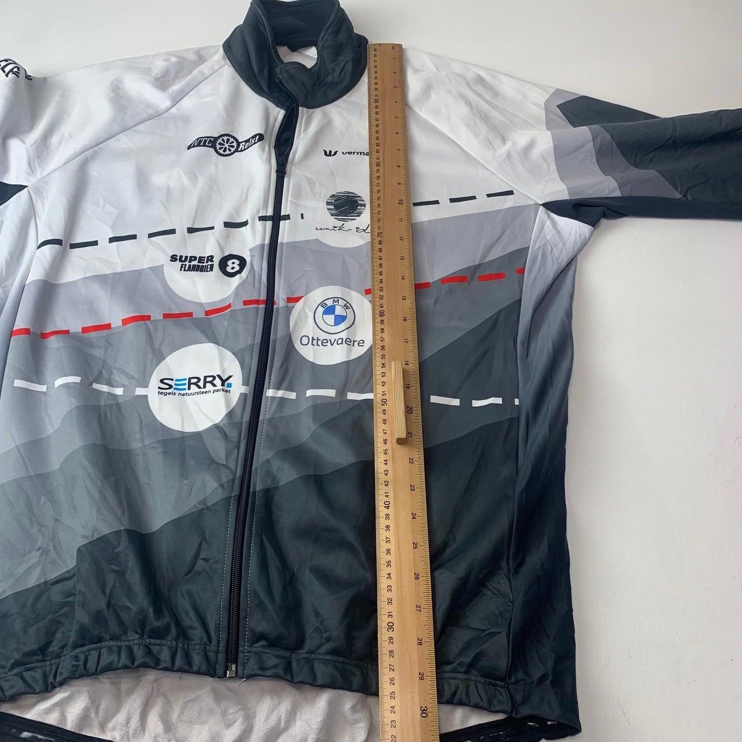 Vermarc Cycling Jacket Windproof Sports Blue Mens 6XL