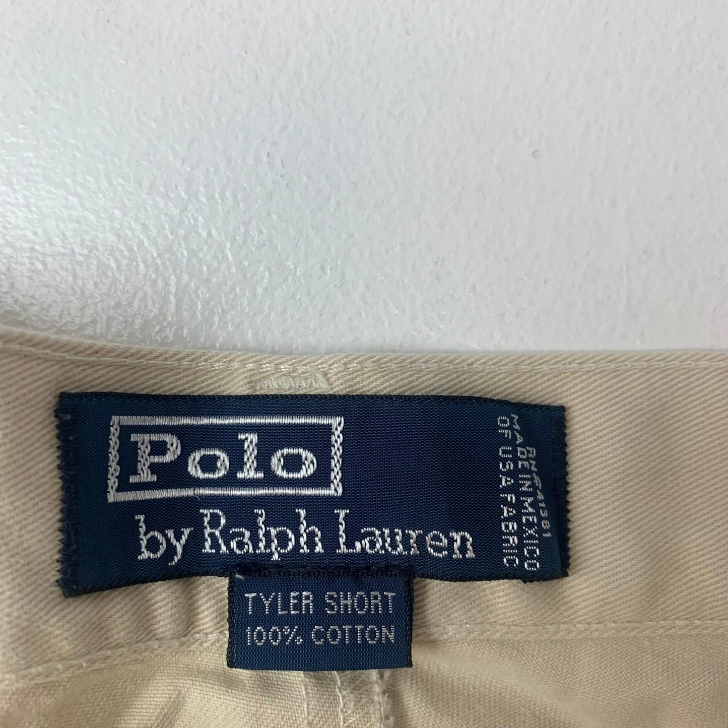 Polo Ralph Lauren Tyler Chino Shorts Beige Casual Classic Fit Mens 38