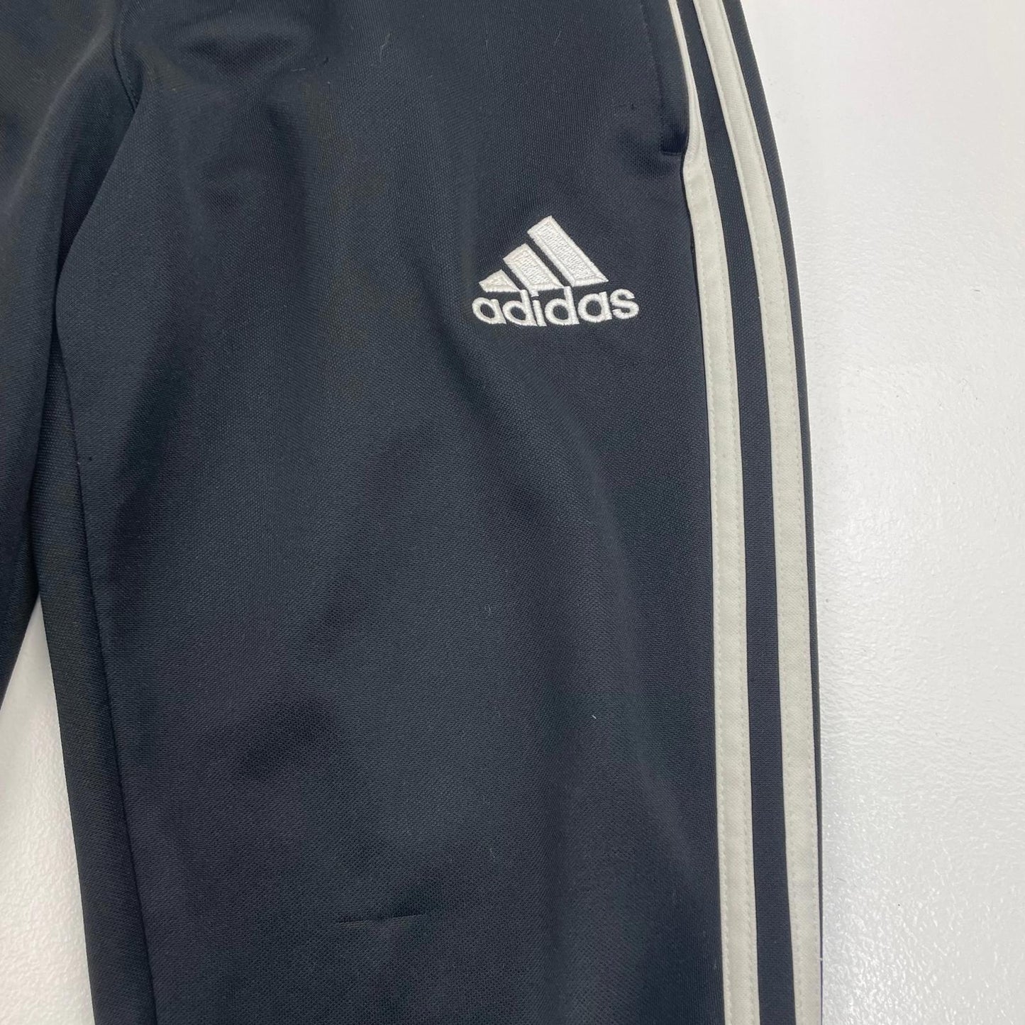Adidas Track Pants Joggers Classic Black Stripes Mens Small