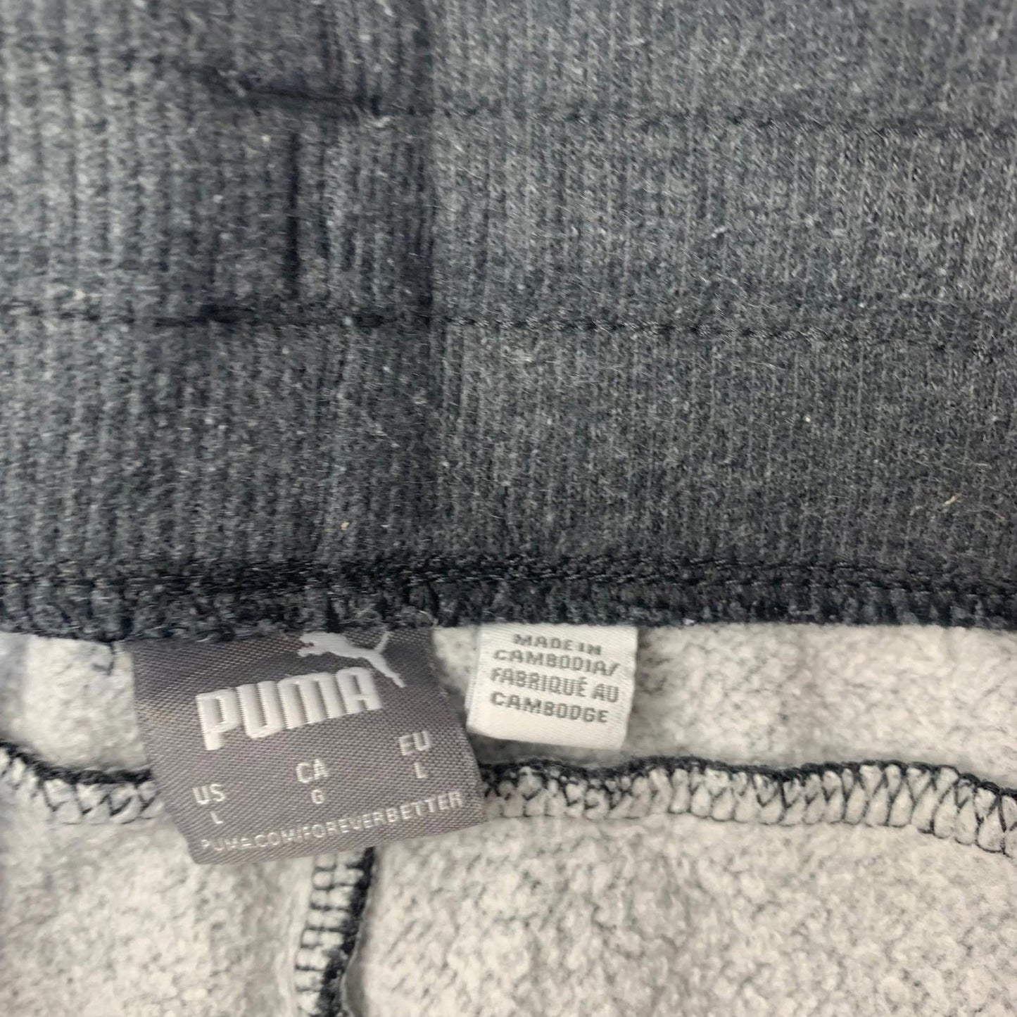 Puma Jogger Sweatpants Casual Grey Mens L