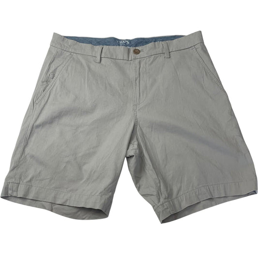 Chaps Coastland Wash Stretch Chino Shorts Grey Mens W35