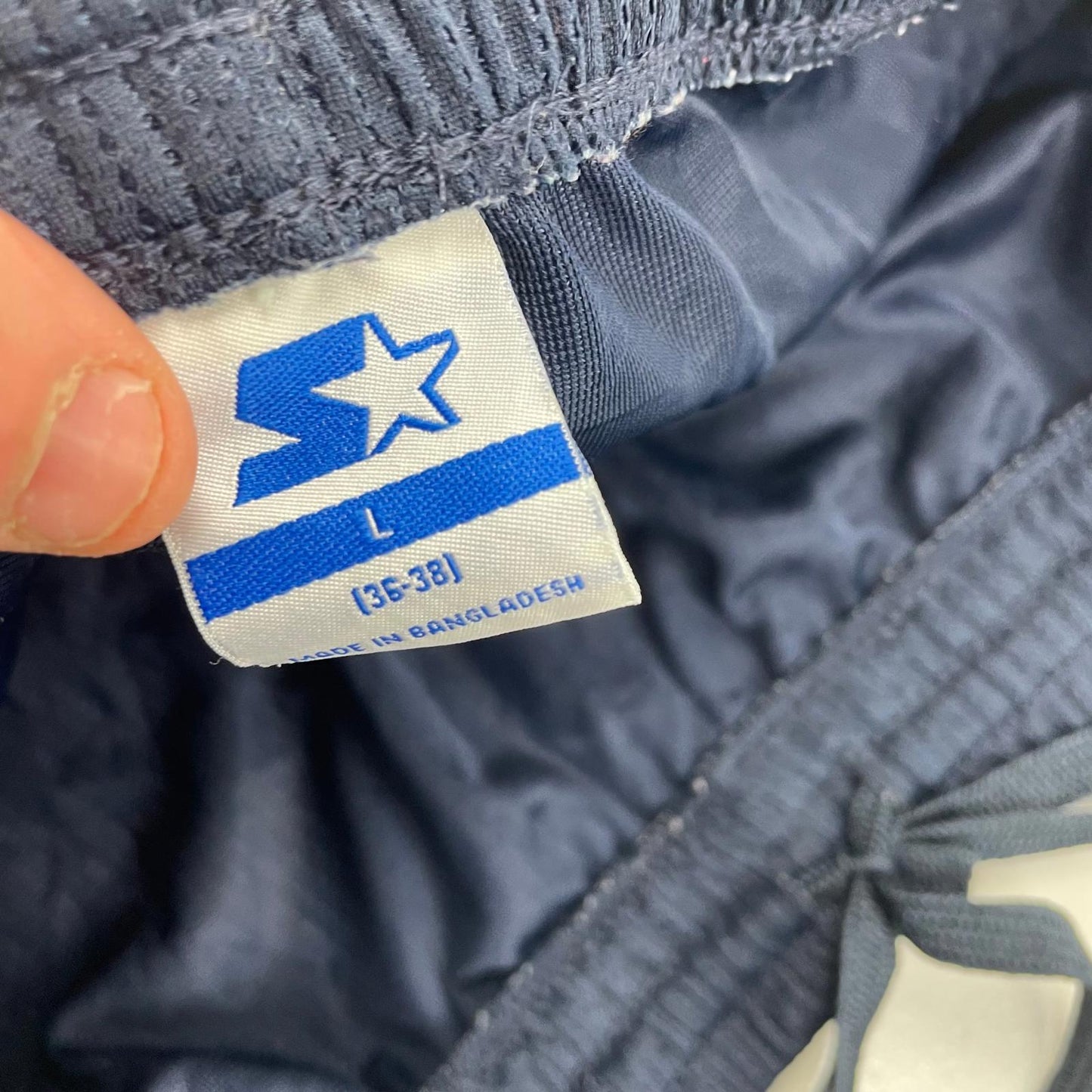 STARTER Activewear Shorts Mesh Lightweight Drawstring Blue Mens L