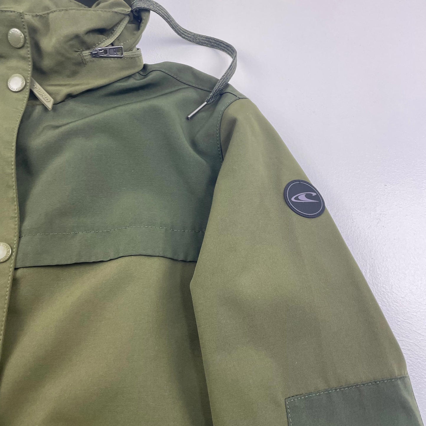 Women’s O’neill Green Long Hyperdry Water Repellent Jacket , Size Small