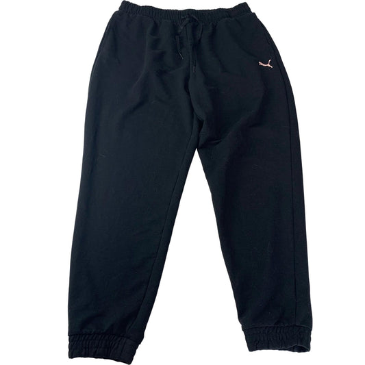 Puma Jogger Sweatpants Elastic Waist Black Women's L