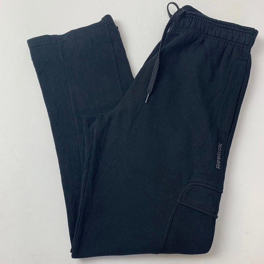 Mens REEBOK Straight Leg Cargo Jogging Bottoms / Black / Small / Joggers