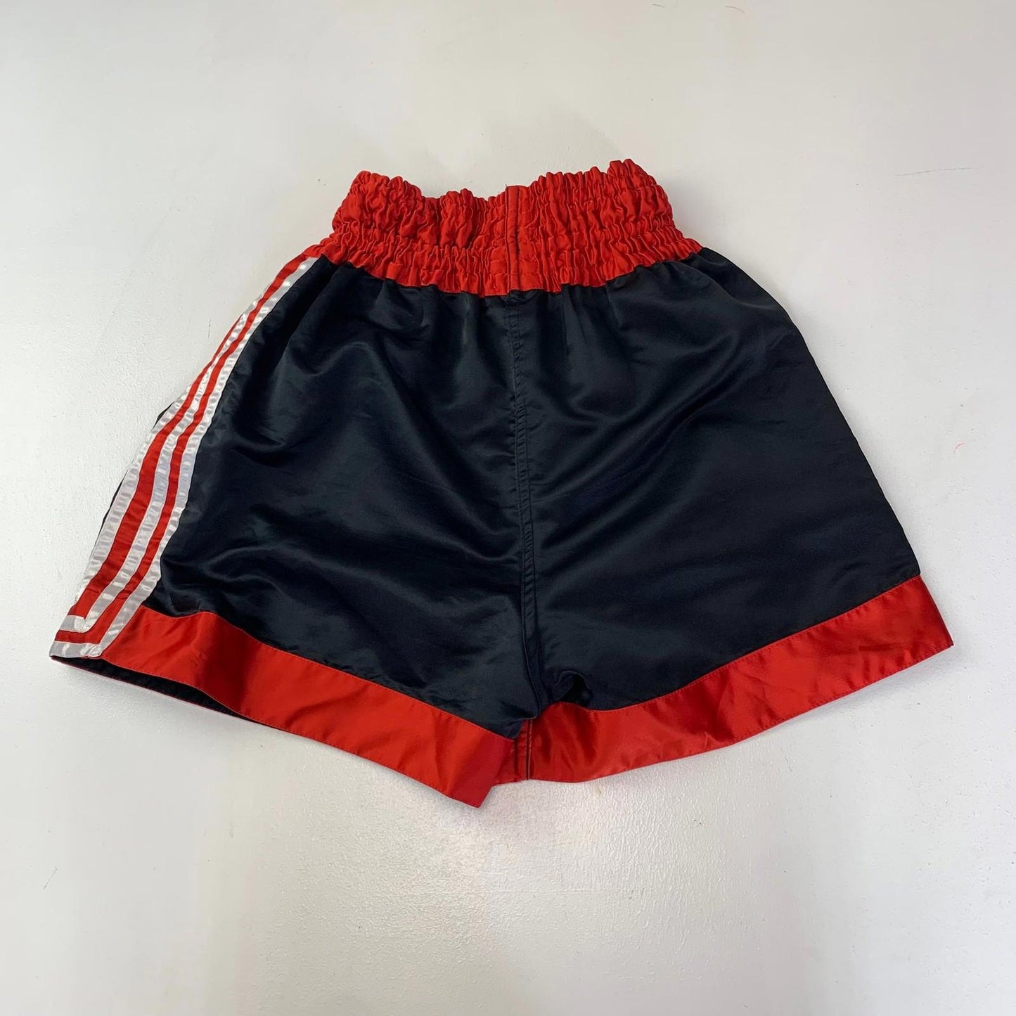 M.A.R Thai Boxing Shorts Star Striped Design Black Red Mens Medium