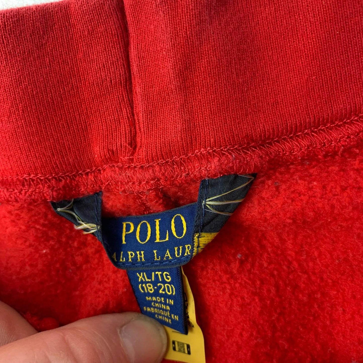 Polo Ralph Lauren Jogger Sweatpants Red XL Girls Activewear
