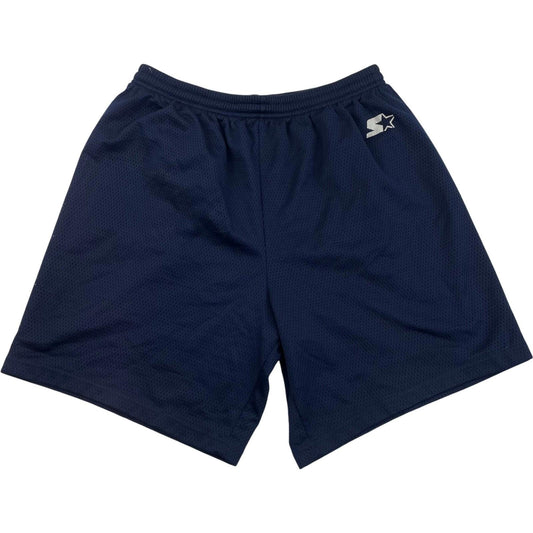 STARTER Men's Athletic Shorts Mesh Navy Blue Large