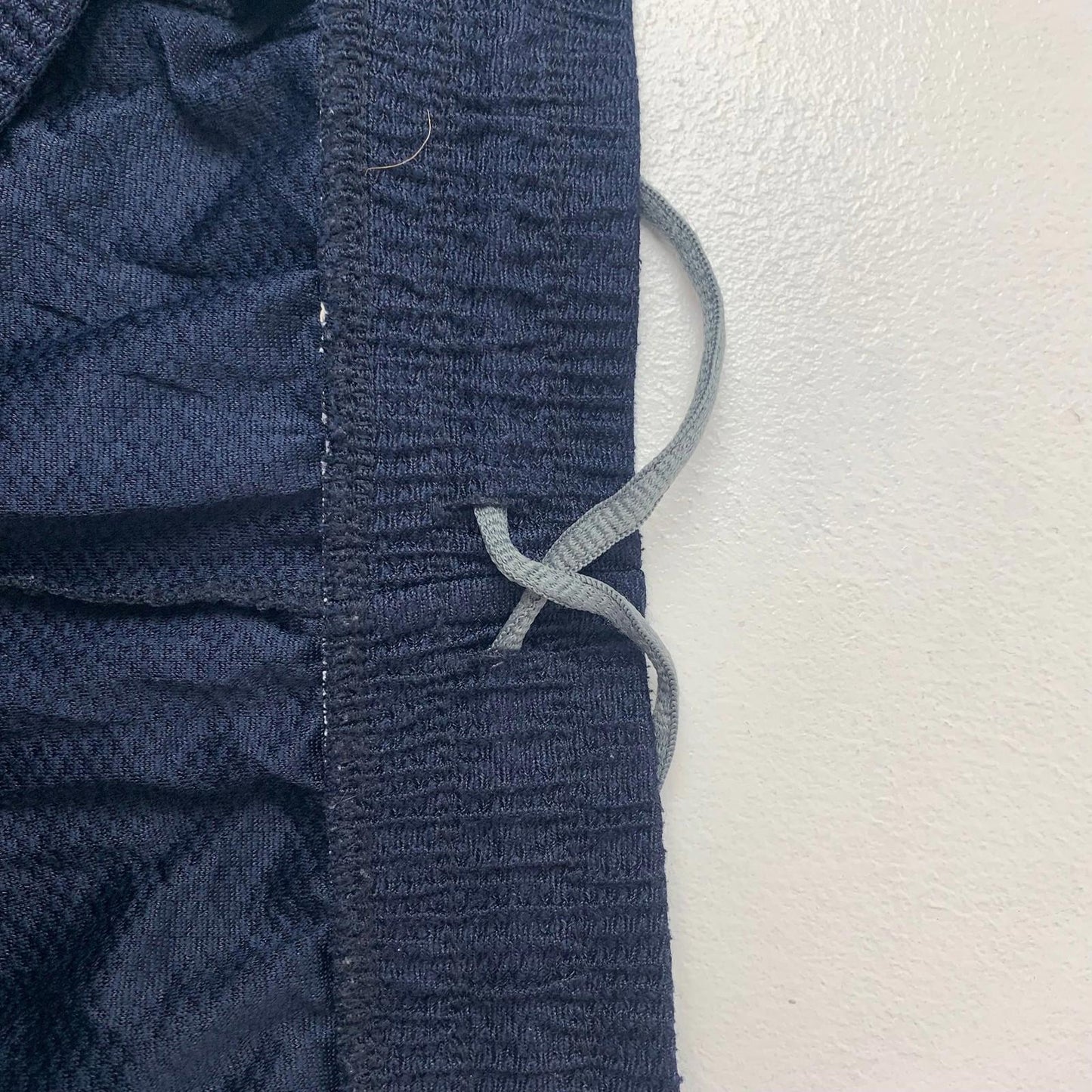 CONVERSE Mesh Athletic Shorts Drawstring Elastic Waist Blue Mens Medium