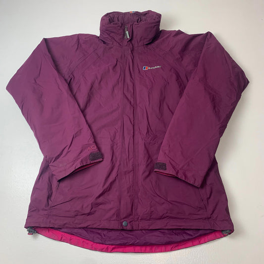 Woman’s BERGHAUS AQ2 Waterproof Jacket / Purple / Uk12 / Cagoule / Hiking