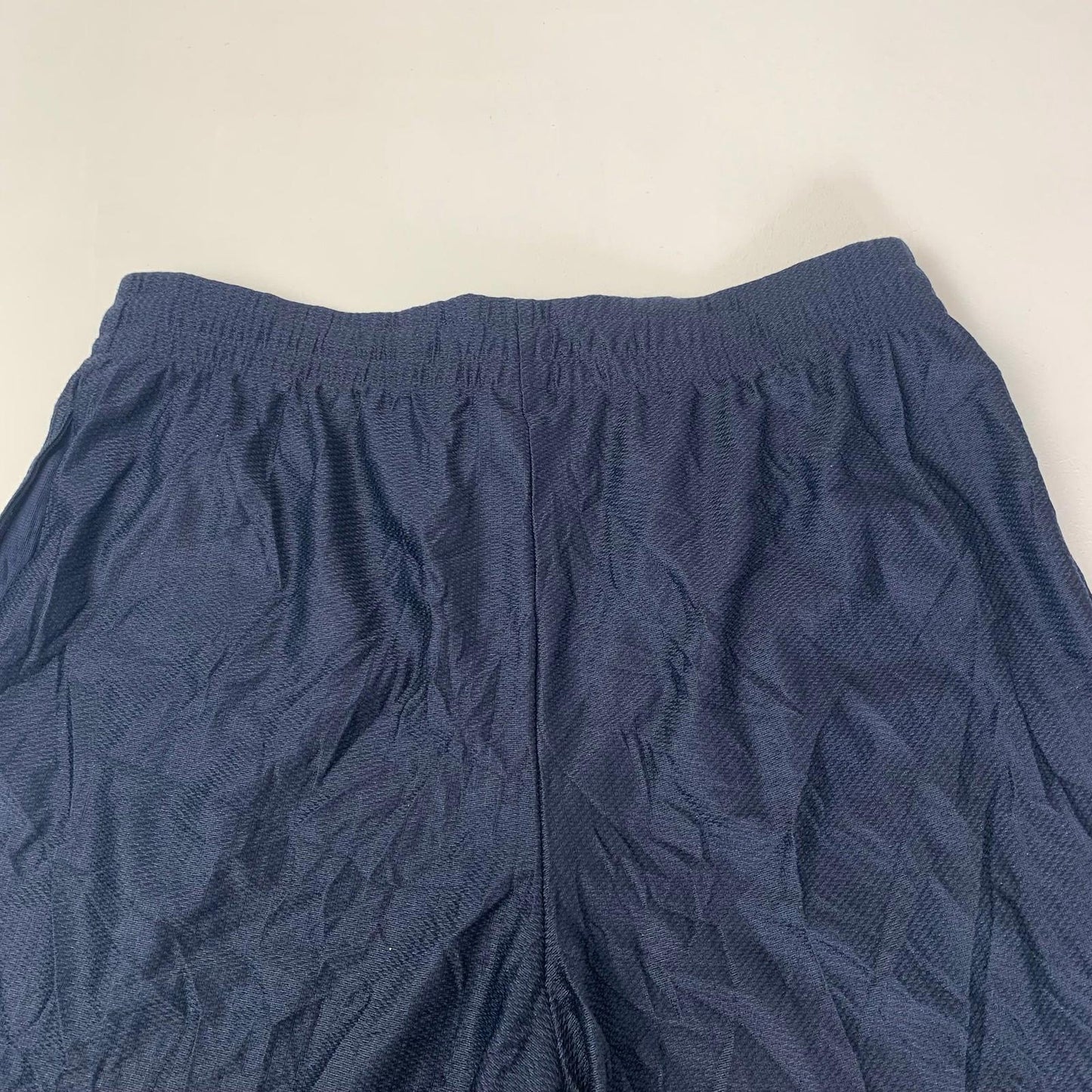 CONVERSE Mesh Athletic Shorts Drawstring Elastic Waist Blue Mens Medium
