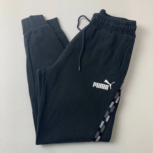 Mens PUMA Thick Jogging Bottoms / Black / Small / Joggers / Sweatpants
