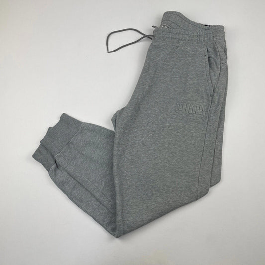 Men’s Grey PUMA Embossed Logo Joggers , Sweatpants , Size XL