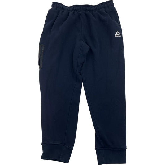 Reebok Jogger Track Pants Zip Pocket Blue Mens Size L