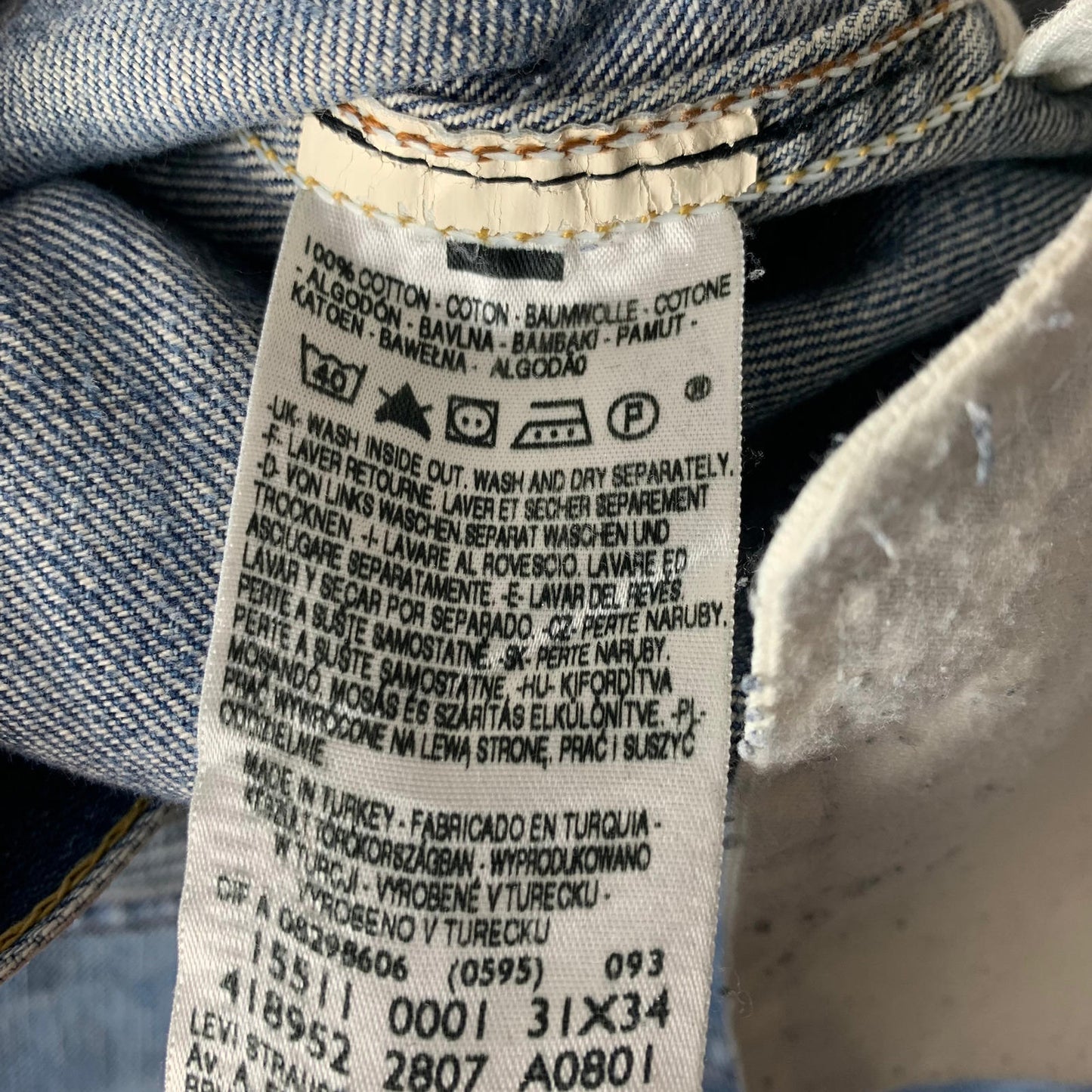 Womens LEVIS 511 Jeans / Slim Fit / W31 L34 / Blue