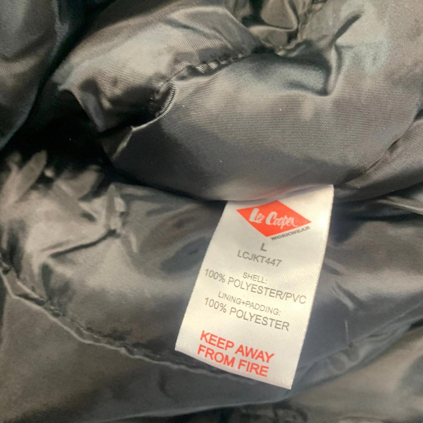 LEE COOPER Workwear Jacket Outdoor Black Polyester Mens L