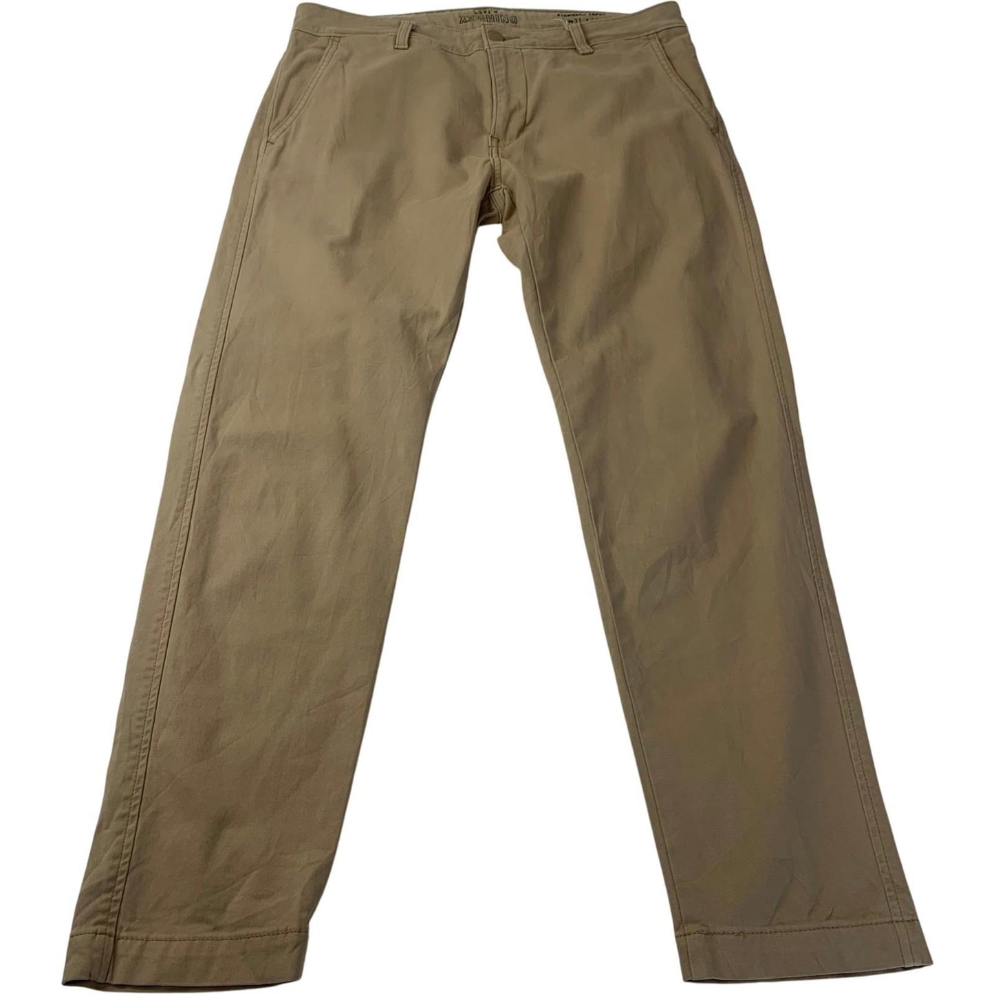 Levi's XX Chino Standard Taper Casual Trousers Beige Mens W31 L30