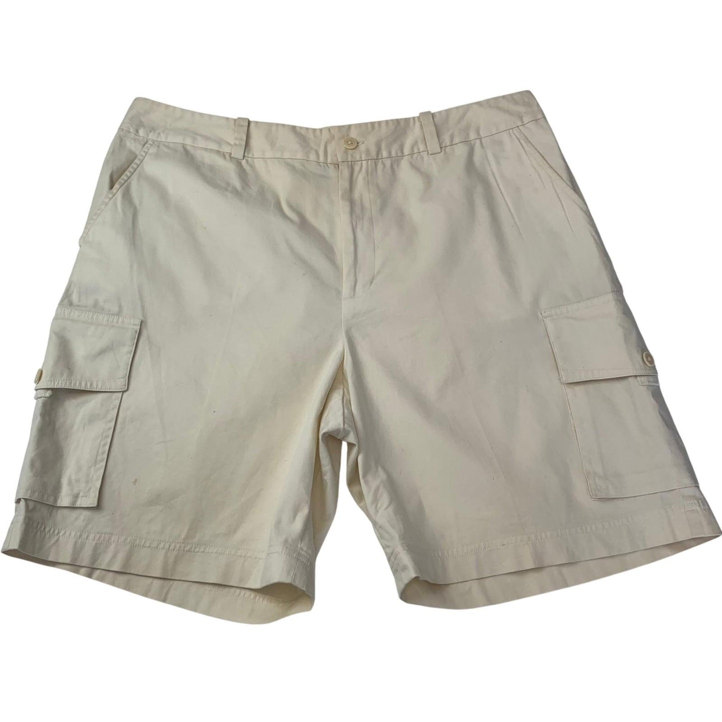 Lauren Ralph Lauren Cargo Shorts Casual Chic Beige Women UK 14