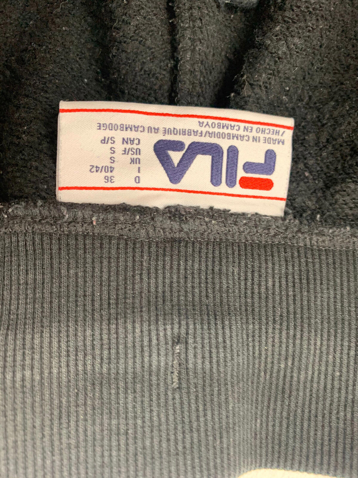 Womens FILA Black Joggers / Small / S / Jogging Bottoms