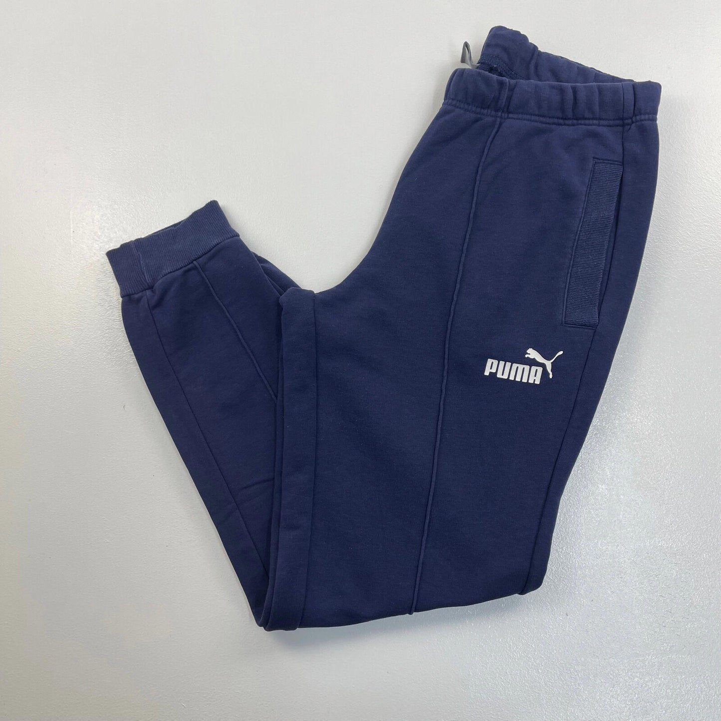 Women’s PUMA Dark Blue Centre Line Joggers , Sweatpants , Size Large