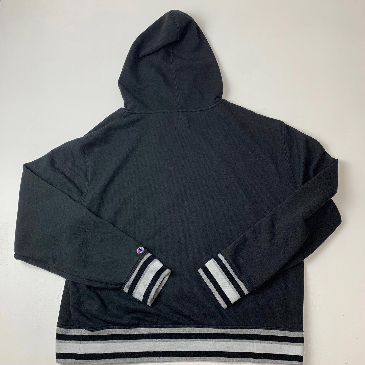 Women’s Champion Black Hoodie / 2XL / XXL / Embroidered Logo / Cropped