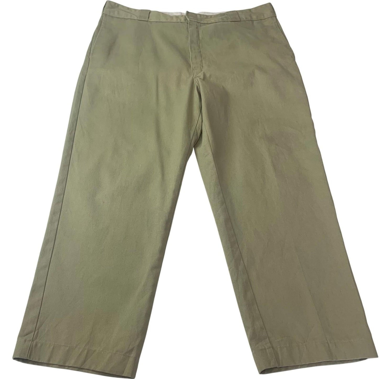 Dickies 874 Original Fit Trousers Workwear Khaki Green Women's Label Size 40x27