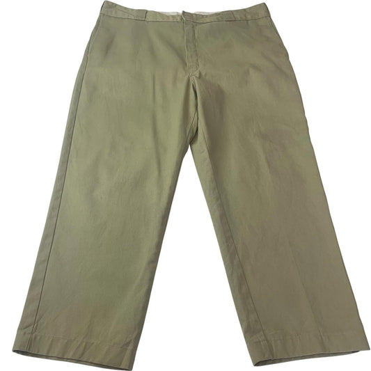 Dickies 874 Original Fit Trousers Workwear Khaki Green Women's Label Size 40x27