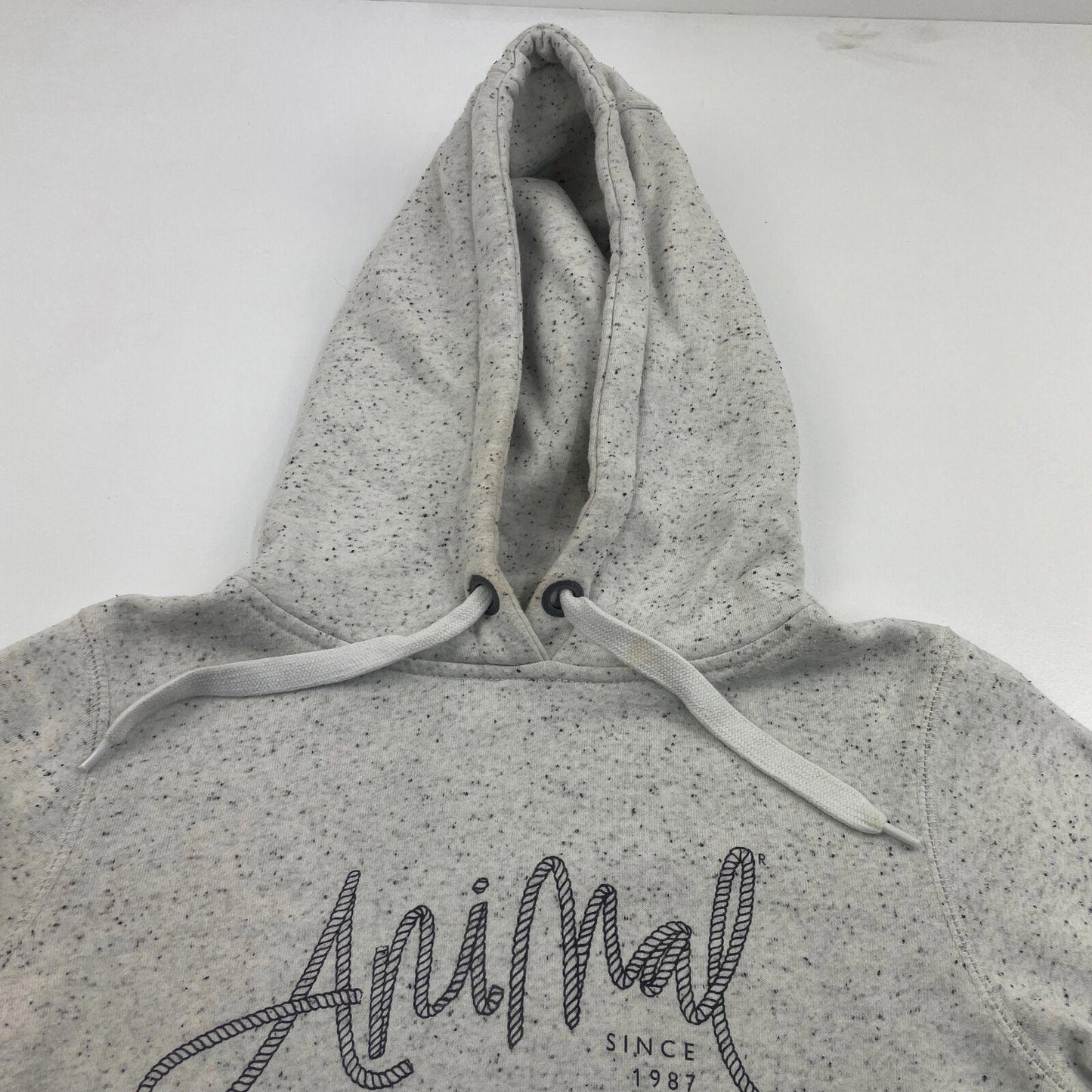 Women’s ANIMAL Light Grey Spellout Hoodie , Size UK 8 / S