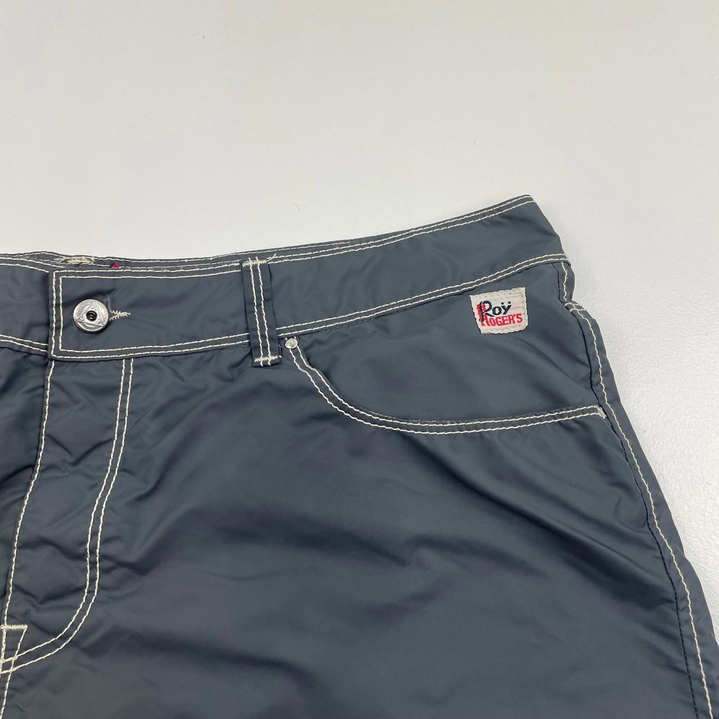 ROGERS Swim Shorts Mesh Lined Retro Grey Men's EU 42 UK 32