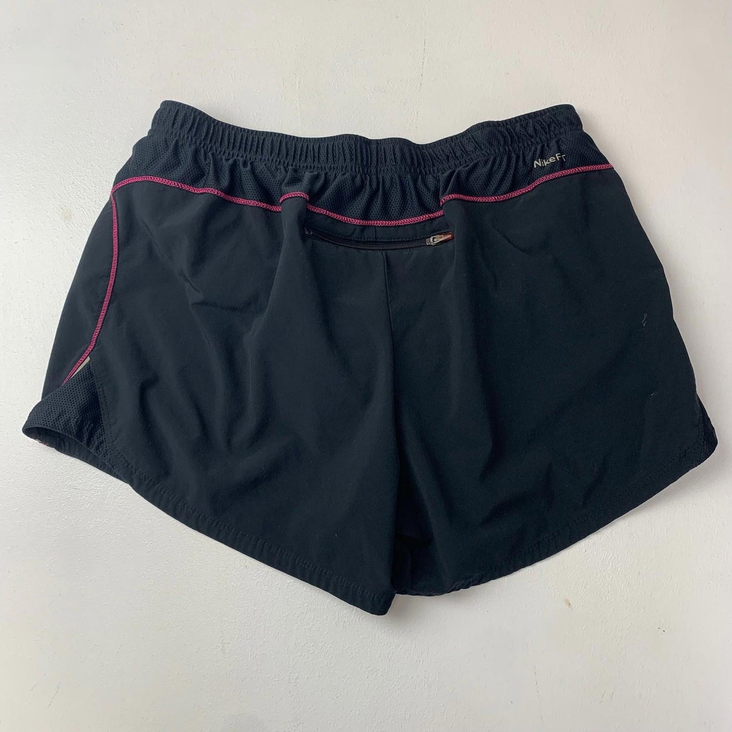 Nike Running Shorts Dri-FIT Black Pink Stitching Womens Medium