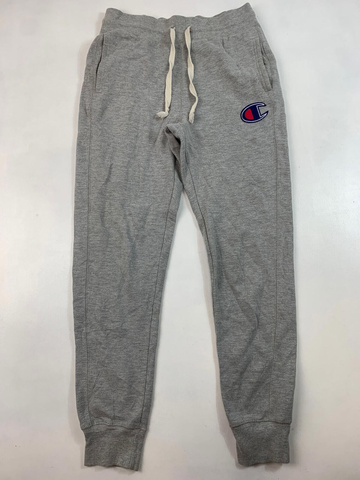 Women’s Vintage CHAMPION Jogging Bottoms / Small / Light Grey Joggers / Straight