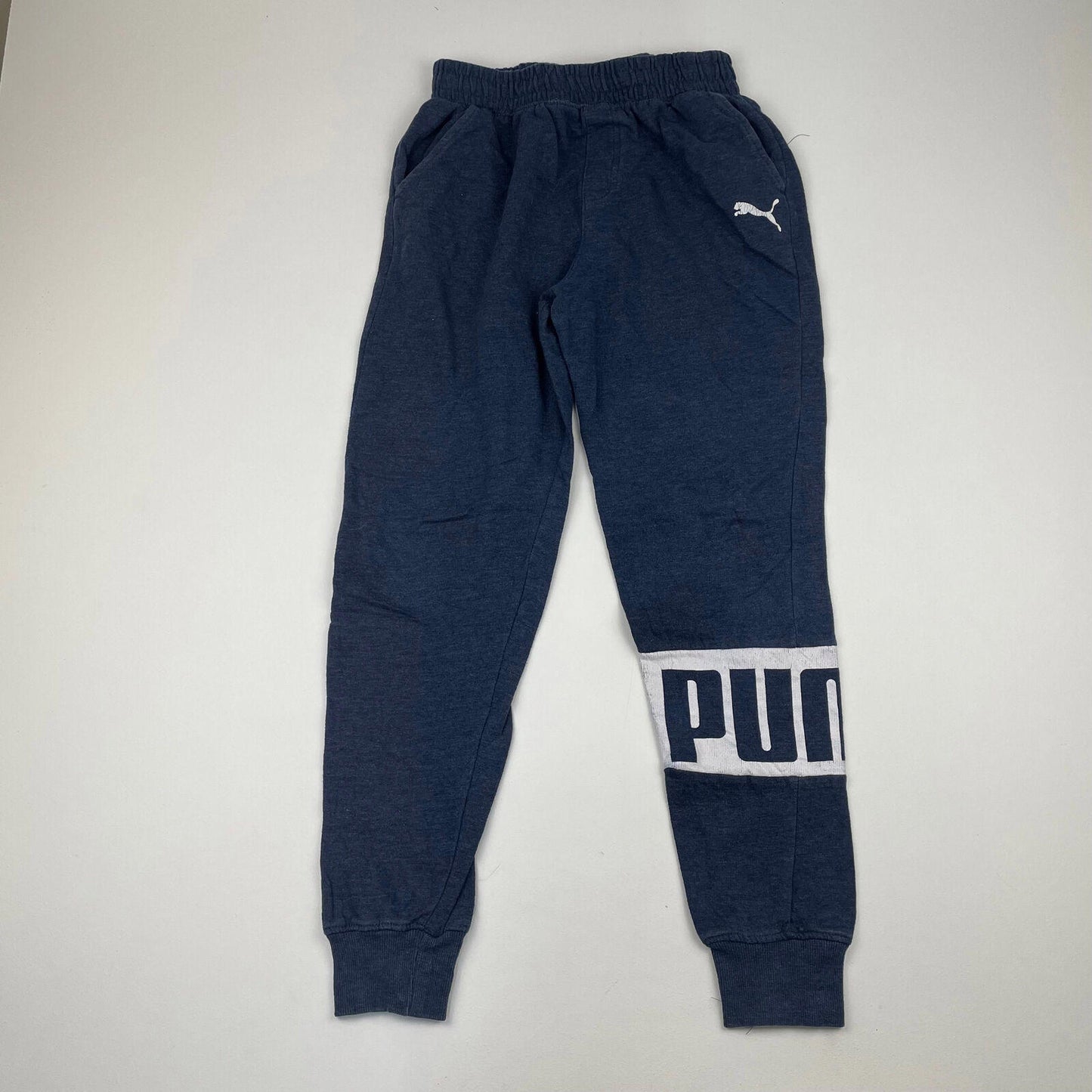 Boys PUMA Blue Joggers , Jogging Bottoms ,Size Youth XL