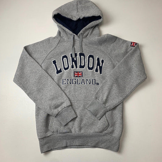 Unisex London Hoodie / Grey / Small