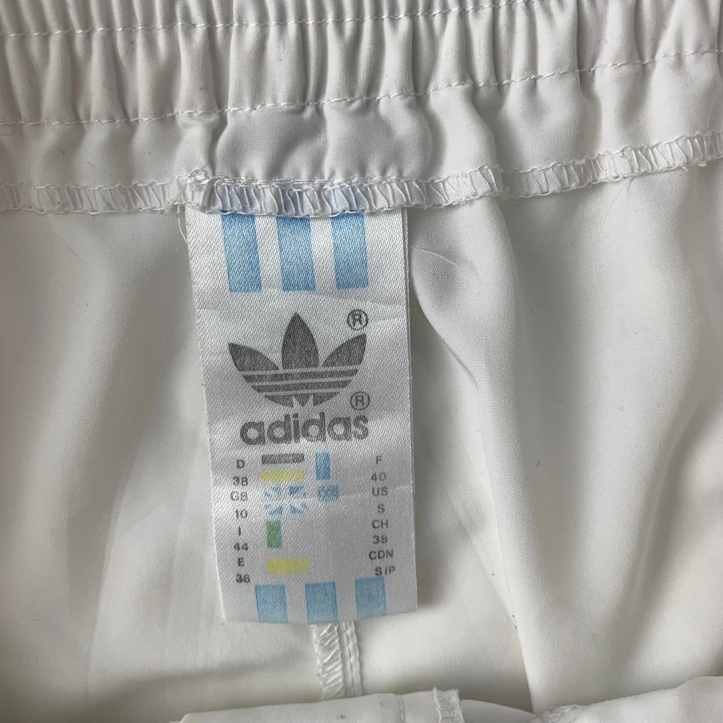 Adidas Vintage Tennis Shorts Retro Sports White Women UK 10