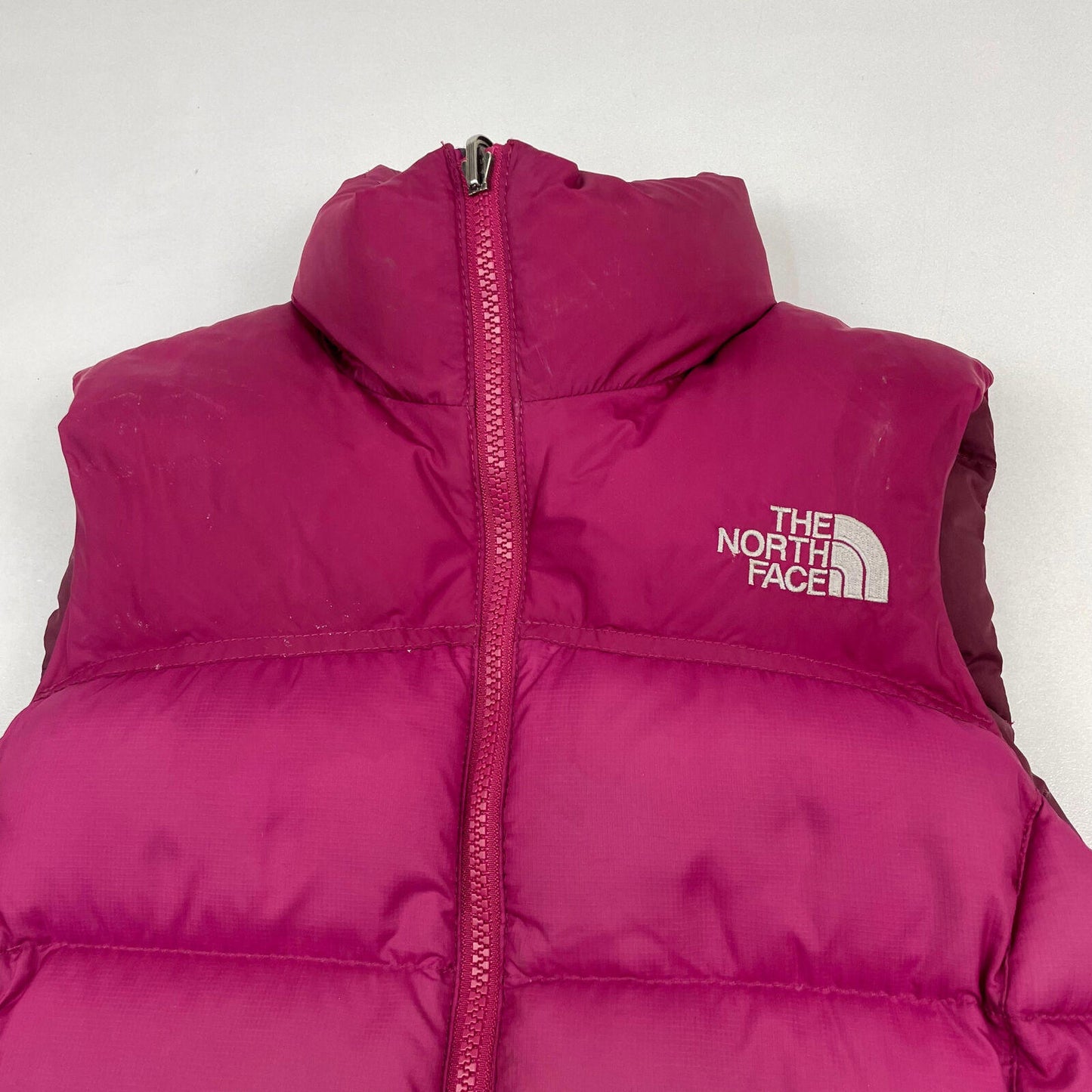 Women’s THE NORTH FACE Purple 700 Puffer Jacket Gilet , Down Fill , Size XS