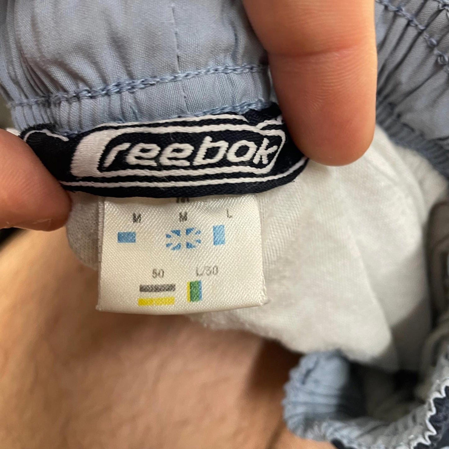 Reebok Activewear Shorts Athletic Drawstring Dark Blue Mens M