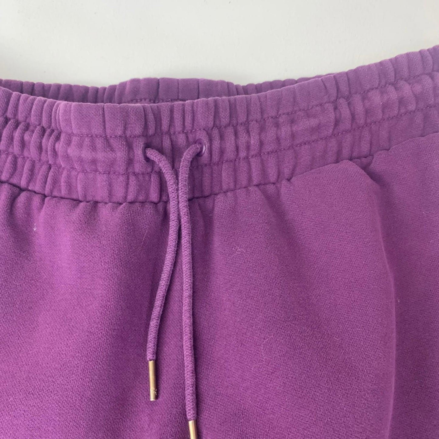 Puma Jogger Trousers Glitter Accents Purple Womens Medium