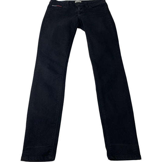 Hilfiger Denim Mid Rise Skinny Jeans Black Women's UK 8