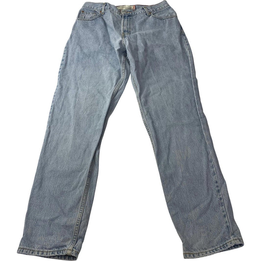 Levi's 550 Jeans Relaxed Tapered Light Wash Blue Womens Label Size 14L