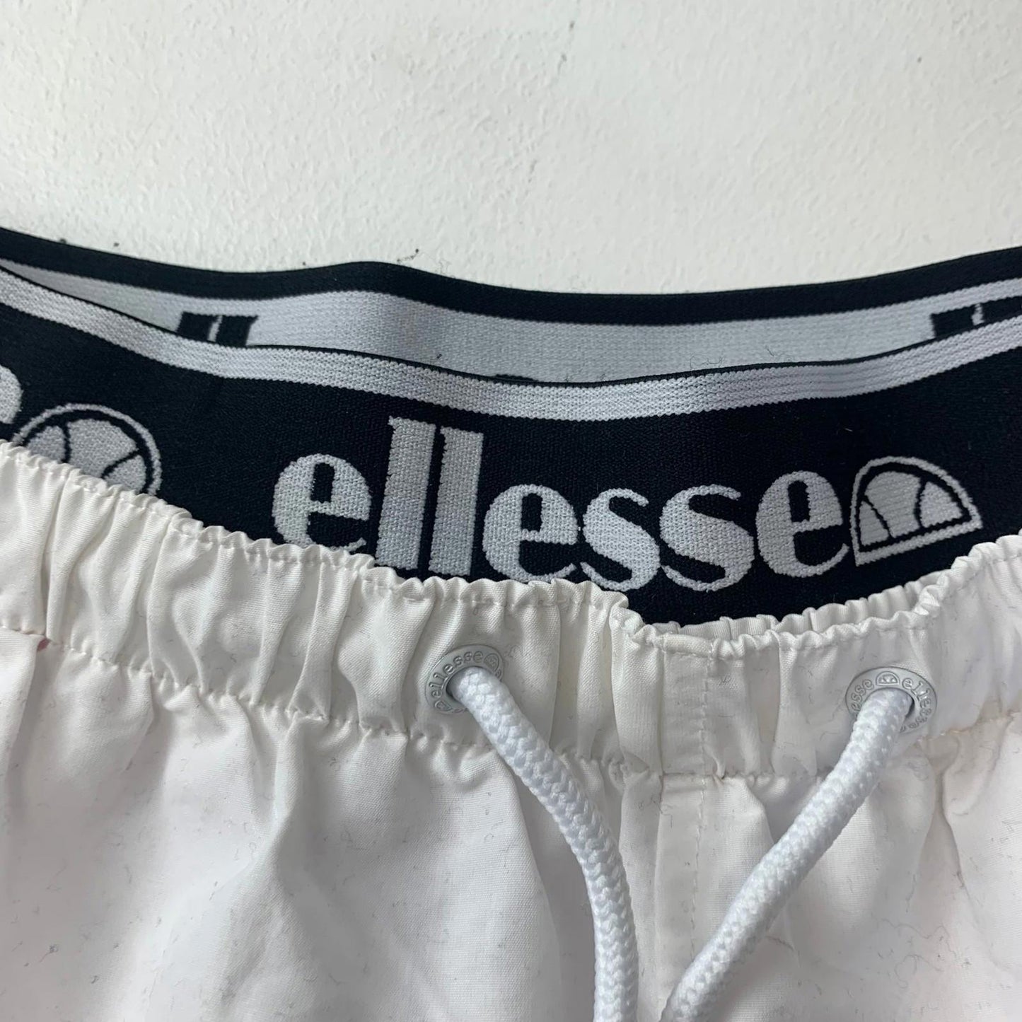 Ellesse Swim Shorts Logo White Men's Sportswear UK XS