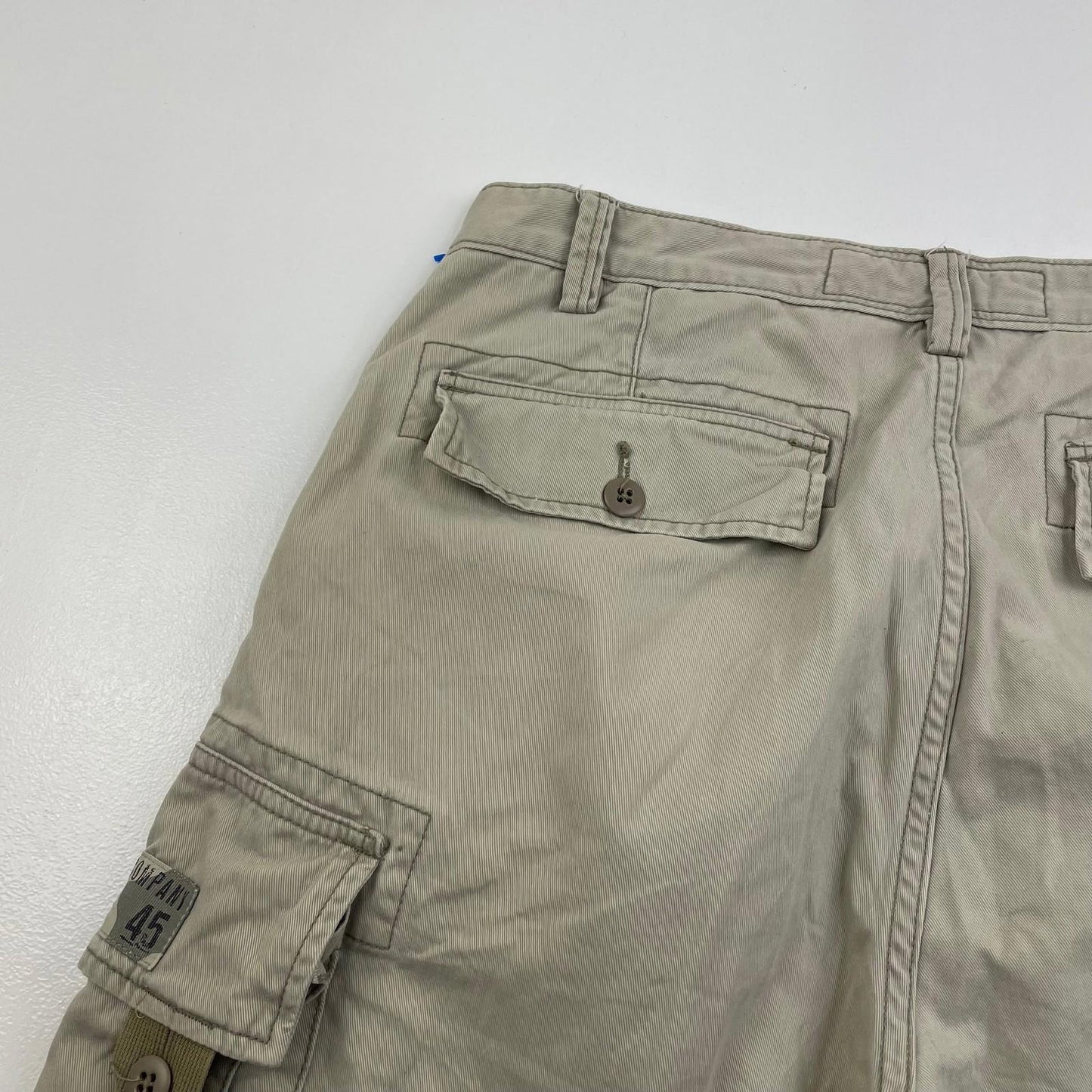 NAUTICA JEANS Shorts Cargo Style Beige Cotton Men's Size 33