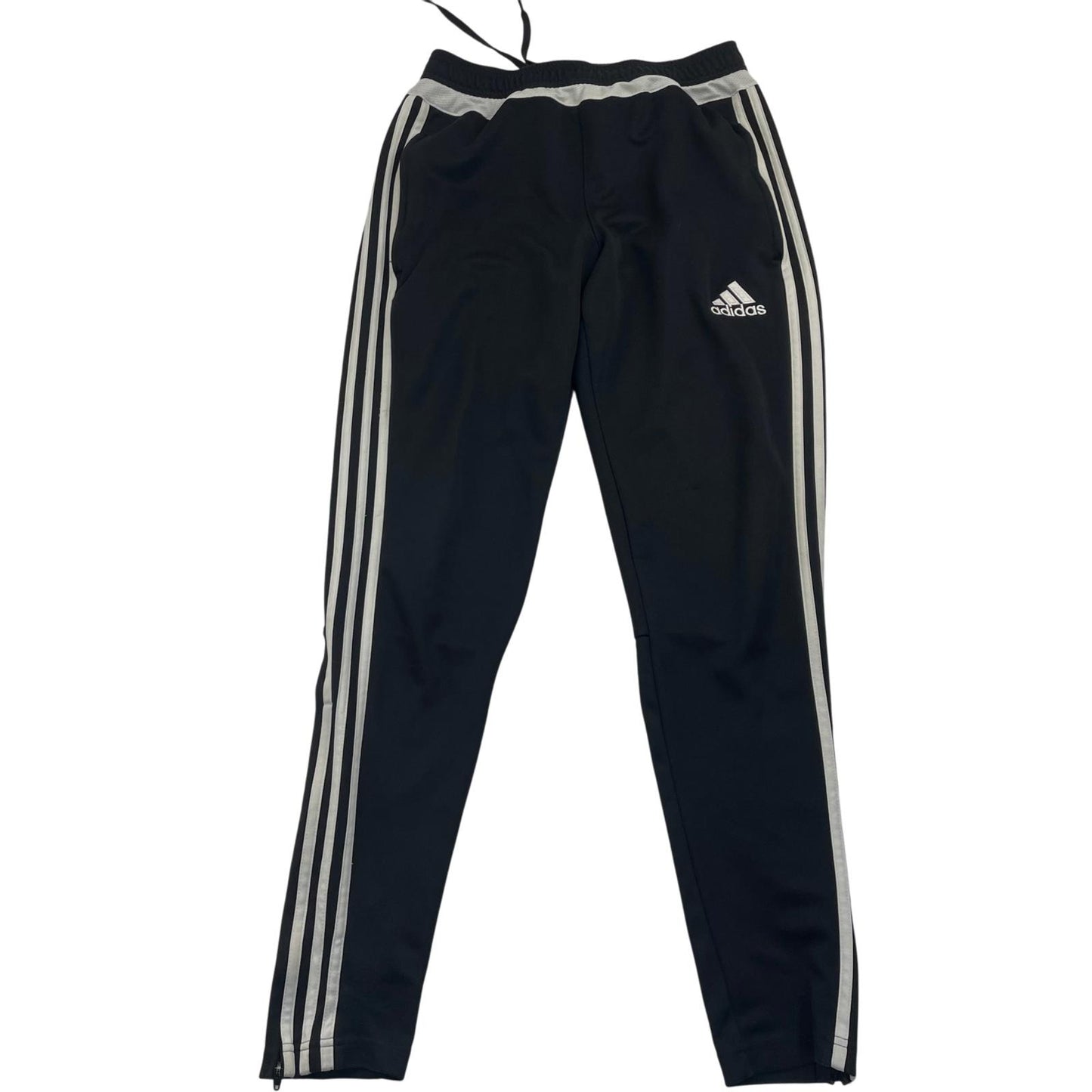 Adidas Track Pants Joggers Classic Black Stripes Mens Small