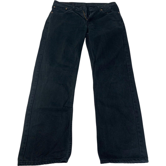 LEVI'S Jeans Straight Leg Classic Black Denim Men's W32 L30