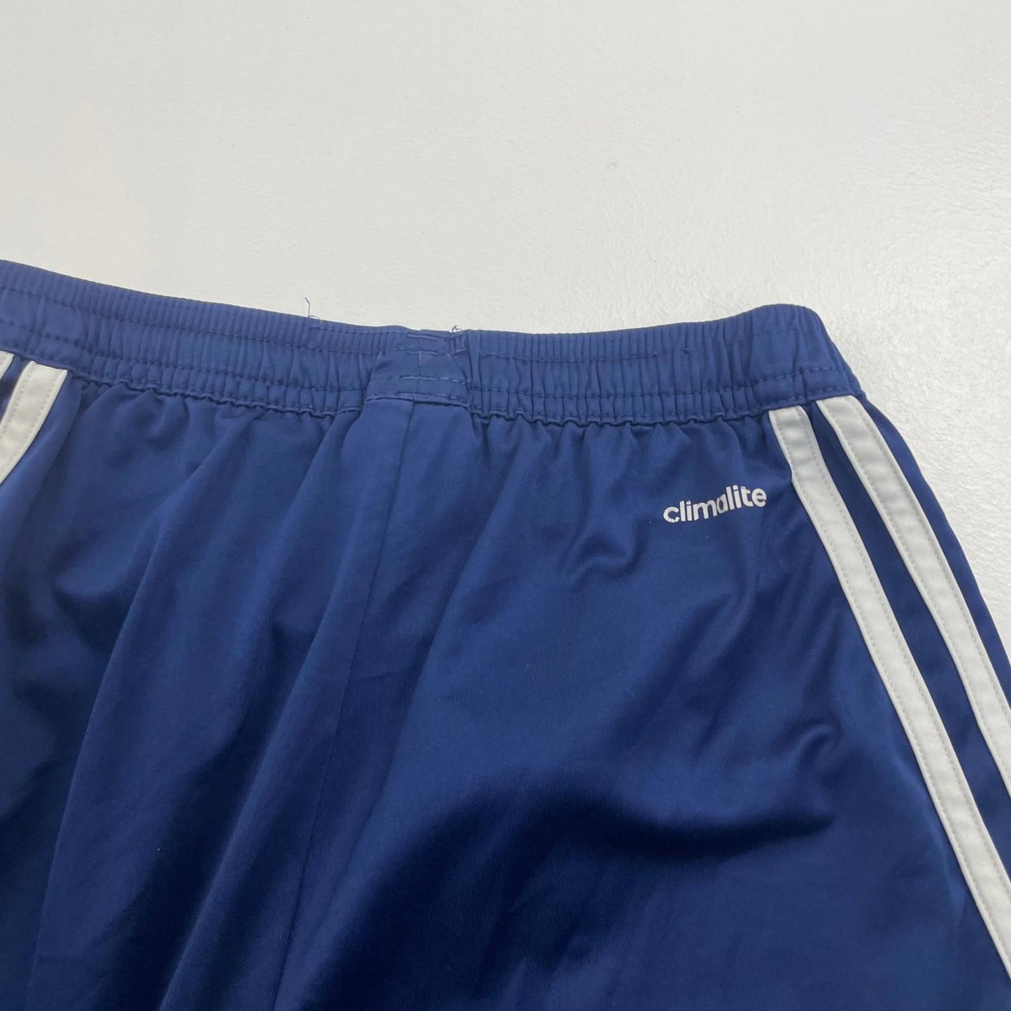 Adidas Climalite Athletic Shorts Blue Moisture Wicking Mens Small
