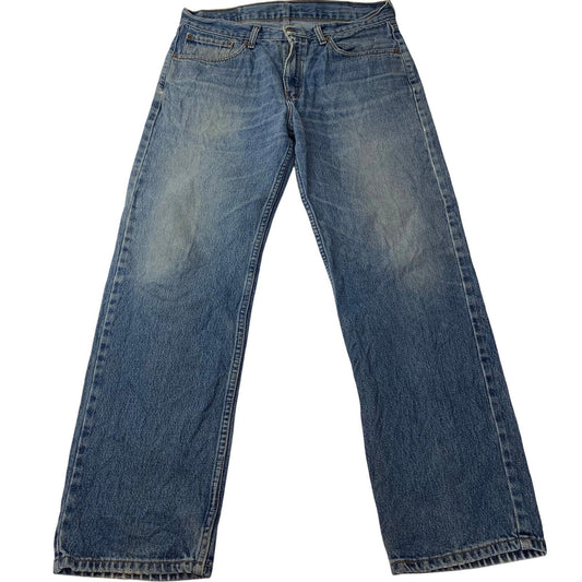 Levi's Straight Leg Denim Jeans Distressed Vintage Blue Mens W34 L30