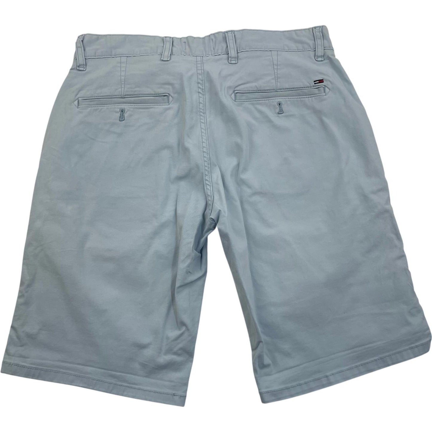 HILFIGER Denim Shorts Chino Light Blue Casual Mens Size 30
