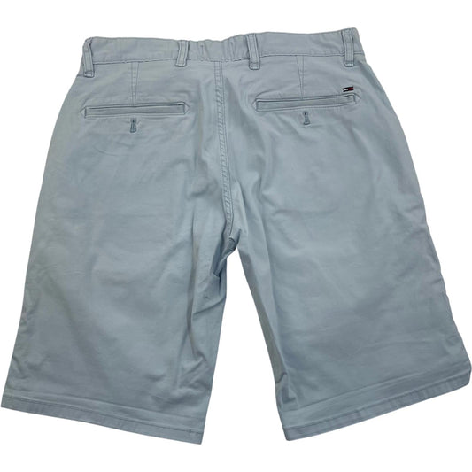 HILFIGER Denim Shorts Chino Light Blue Casual Mens Size 30